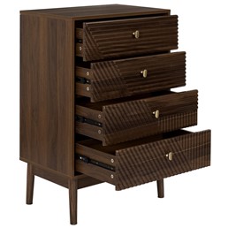 Komoda z 4 szufladami TIFFANY Orzech