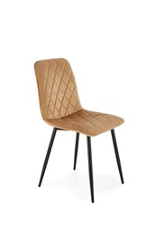 Krzesło K525 Velvet Czarny/Beżowy