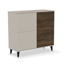 Komoda RANDOM 2 KM-2 Kaszmir/Orzech/Czarny