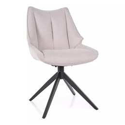 Krzesło CODA Brego Jasny Beżowy/Czarny Mat