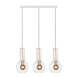 Lampa Wisząca ARVI WHITE K-4526 Biały/Złoty