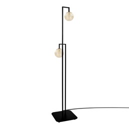 Lampa Podłogowa EMIR K-5769 Bursztynowy/Czarny