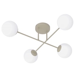 Lampa Sufitowa ROMA 4 Beżowy/Biały