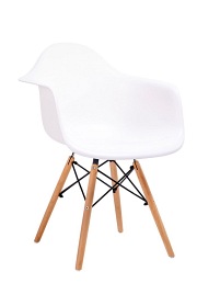 MODESTO fotel DAW DSW biały - polipropylen