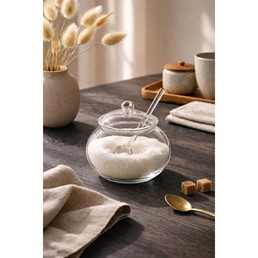 Mini Cukiernica z Łyżeczką SHP JAR Transparentny