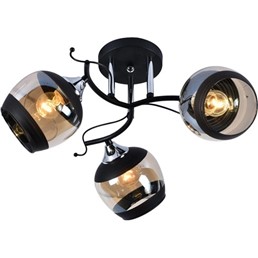 Żyrandol ALEMRIA 3 Czarny/Srebrny