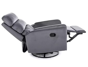 Fotel Rozkładany ARGOS Velvet Szary