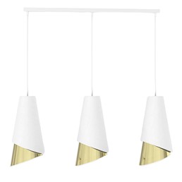 Lampa Wisząca MODA 3 Biały/Złoty