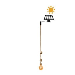 Lampa Wisząca SIMONA 180 HANG SOLAR & BATTERY Naturalny