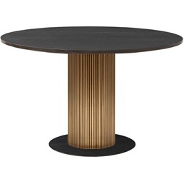 Stół IRONVILLE fi140 Złoty/Czarny