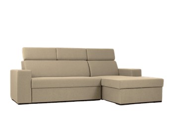 Narożnik Rozkładany Atlantica P 250x160 Ruchome Piaski/Orzech