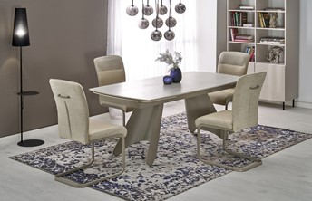 Stół Rozkładany SALIX (180-260)x90 cm Trawertyn/Kaszmir