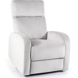 Fotel Rozkładany OLIMP Velvet Jasny Szary Bluvel 03