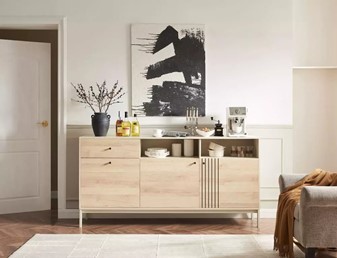Komoda FROST K1 Biały/Dąb Alpejski