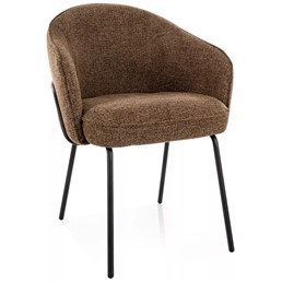 Krzesło NAO Noelle Cappuccino/Czarny Mat