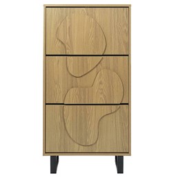 Szafka na Buty CALYPSO Dąb/Czarny