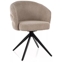 Krzesło ORES Beż/Czarny Mat