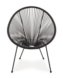 Krzesło Ogrodowe PARKER Czarny