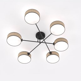 Lampa Sufitowa MAGA 6 Rattan