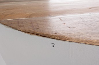 Stolik Kawowy LANCASTER Fi90cm Biały