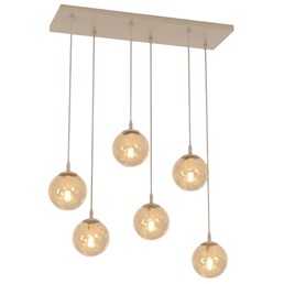 Lampa Wisząca COSMO 6 Beżowy/Miodowy