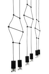 Lampa Wisząca FLUSSO LINE 6 Czarny