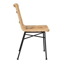 Krzesło SURABAYA Naturalny/Czarny