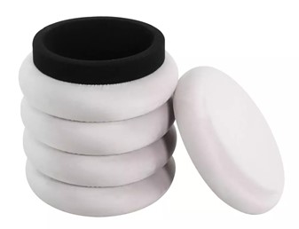 Puf CALVI Velvet Jasny Beż