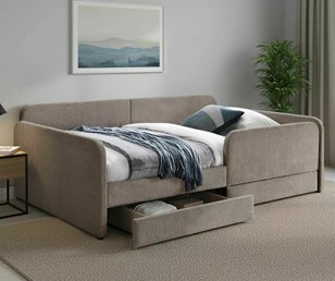 Łóżko AMELIA Raven 120x200cm Ciemny Beż