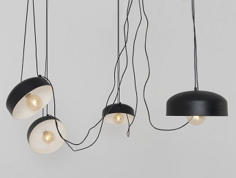 Lampa wisząca POPO FLAT L 4 – czarny