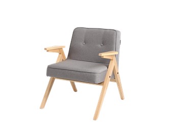 Fotel Vinc 66x69x74 Stalowy/Naturalny