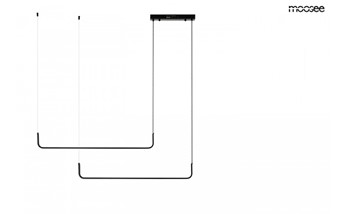 Lampa Wisząca SHAPE DUO 120 Czarny