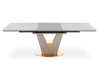 Stół Rozkładany Valentino 90x160 Popielaty/Złoty