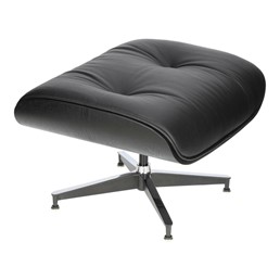 Fotel VIP z Podnóżkiem Czarny