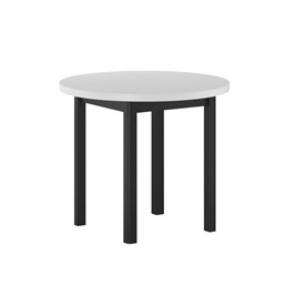 Stół ST24-FX fi80 Biały/Czarny