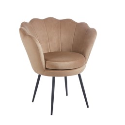 Fotel Velvet FR1-FX Cappuccino/Czarny