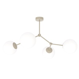 Lampa Sufitowa SPACE 4 Beżowy/Opal