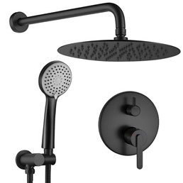 Zestaw Natryskowy Podtynkowy ONTARIO JS-1180 + Box Czarny