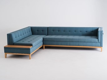 Narożnik by-TOM SHELF Lewy Topaz/Naturalny