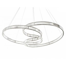 Lampa Wisząca WAVE 160A Srebrny/Transparentny