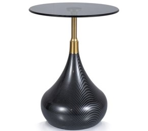 Ława TAURUS fi40 Czarny/Złoty