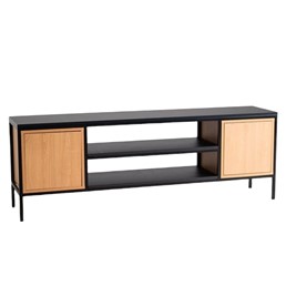 Regał RTV SKAP 3R1 DOOR Czarny