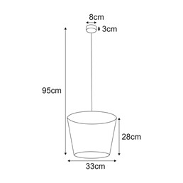 Lampa Wisząca LIVIA K-5815 Beż