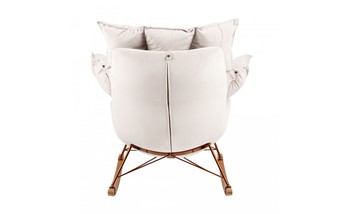 Fotel Bujany SWING VELVET Beżowy