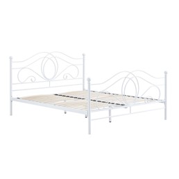 Łóżko Metalowe LM3-FX 160x200 Biały