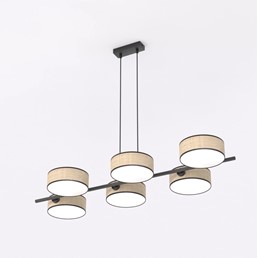 Lampa Wisząca DRUMZ 6 Rattan