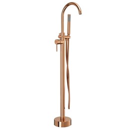 Bateria Wannowa Podłogowa LUNGO Miedź