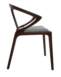 Krzesło INEZ Orzech/Szare