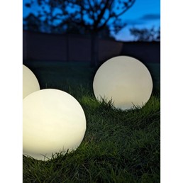 Zestaw 3 Lampionów Ogrodowych LIFTON Biały