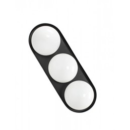 Lampa Ścienna DROPS 3 Czarny/Biały
